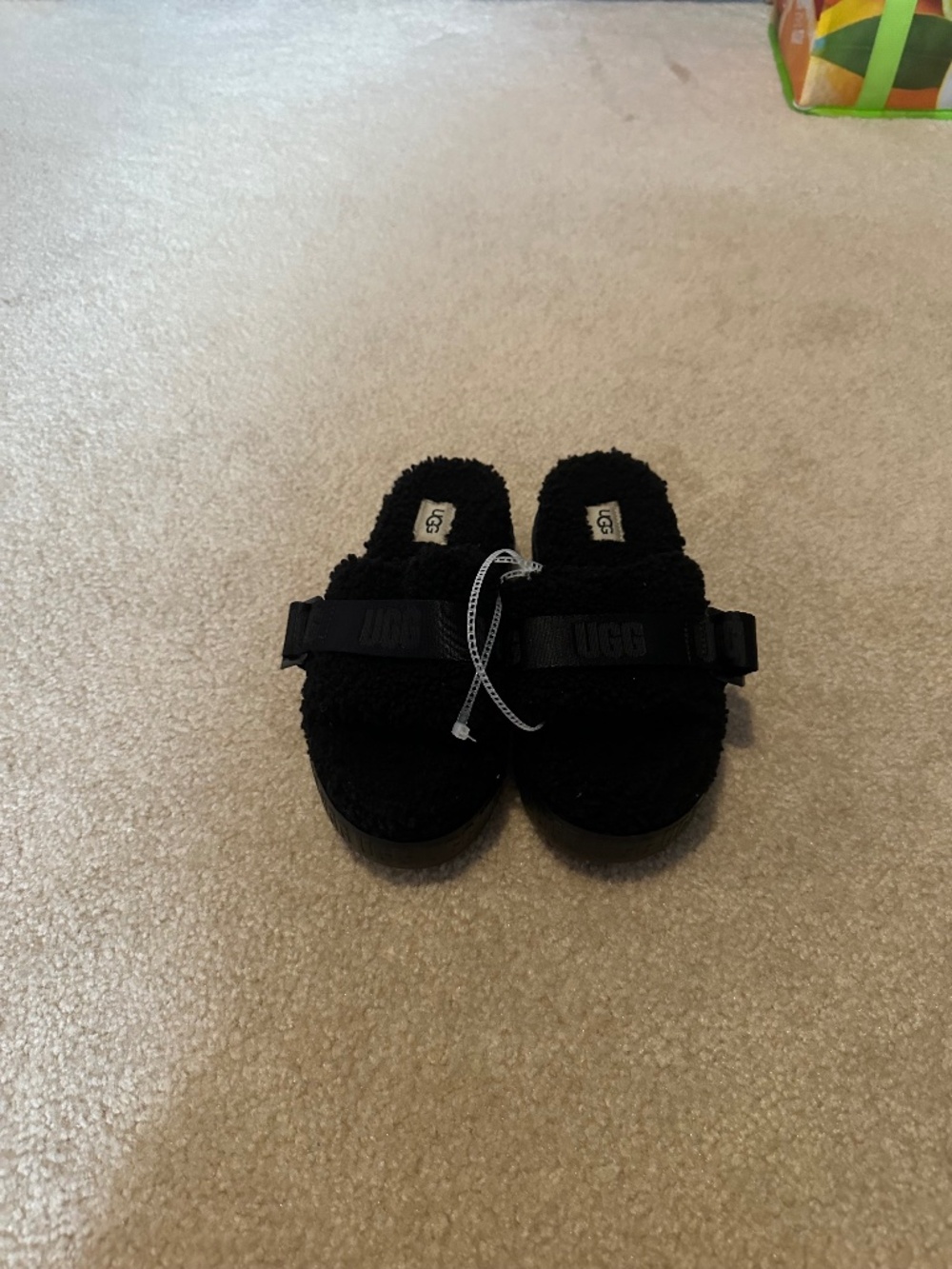 Ugg fuzzy slides